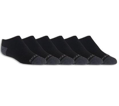 6 Pack Boys' No Show Socks | Skechers outlet